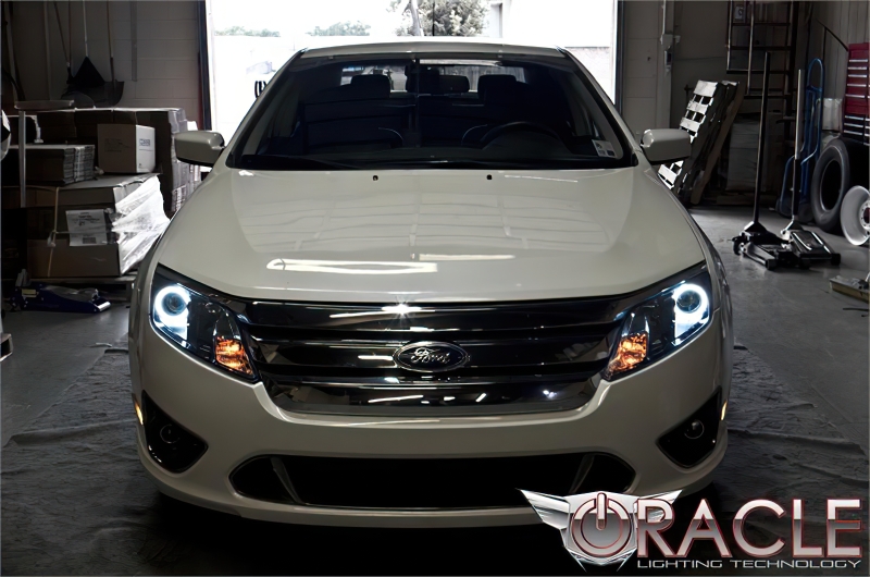 Ford Fusion Headlight Halo Kit - ORACLE Lighting - LED - Green - `10-`11